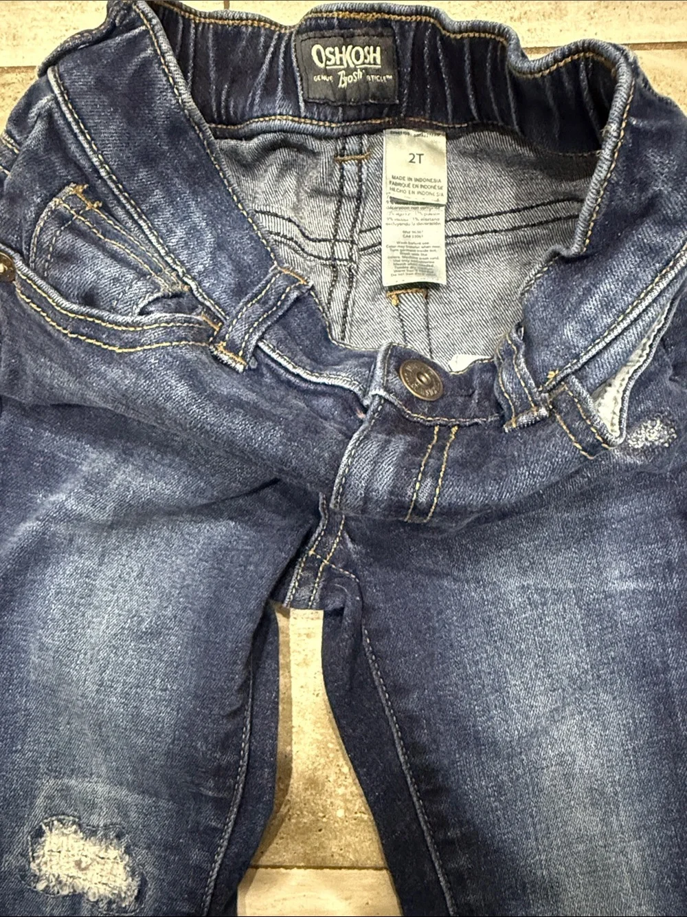 OshKosh B'gosh Dark Blue Kids Stretch Denim Jeans